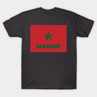 Nador City in Moroccan Flag T-Shirt